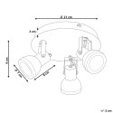 Lampa spot 3-punktowa BARO Regulowana Metal Biały Lumarko!