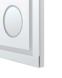Lustro łazienkowe LED THAIX 80 cm 60 cm Srebrny Lumarko!