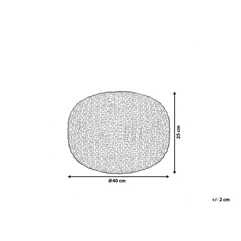 Puf 40 x 25 cm różowy CONRAD