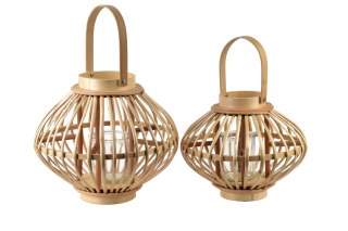 LUCIE NATURAL Lampion 32xh27cm Lumarko!