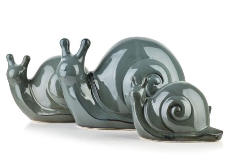 MAVE BLUE Figura ślimak ceramiczny 34,5x18x19,5cm Lumarko!