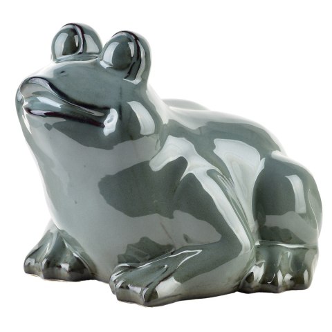 MAVE BLUE Figura żaba ceramiczna 27x26x20,5cm Lumarko!
