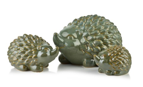 MAVE GREEN Figura jeż ceramiczny 15,5x11x9,5cm Lumarko!