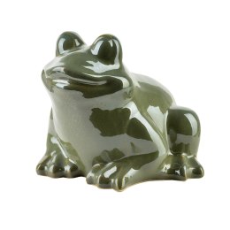 MAVE GREEN Figura żaba ceramiczna 21x22x17cm Lumarko!