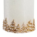 ŚWIECA LAMPION WALEC LAS BIAŁO ZŁOTY 240 Lumarko!