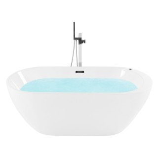 Wanna wolnostojąca LED z hydromasażem 170 x 80 cm biała NEVIS