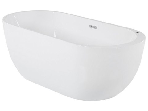 Wanna wolnostojąca LED z hydromasażem 170 x 80 cm biała NEVIS