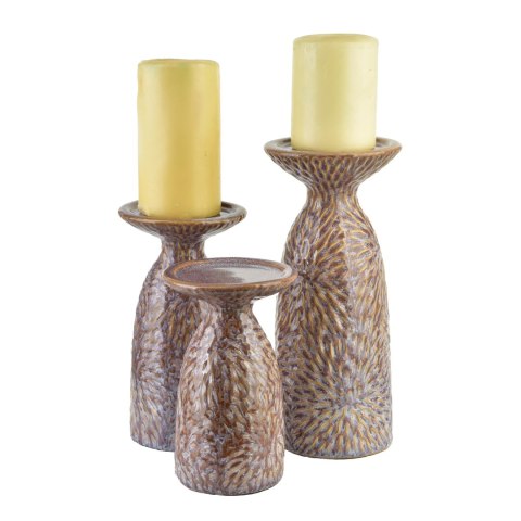 YARINE BEIGE Świecznik 11x10x25,5cm Lumarko!