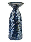 YARINE BLUE Świecznik 11x10x25cm Lumarko!