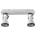Lampa spot 2-punktowa BARO Regulowana Metal Biały Lumarko!