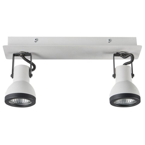 Lampa spot 2-punktowa BARO Regulowana Metal Biały Lumarko!