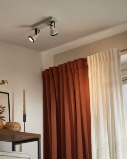 Lampa spot 2-punktowa BARO Regulowana Metal Biały Lumarko!
