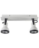 Lampa spot 2-punktowa BARO Regulowana Metal Biały Lumarko!