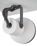 Lampa spot 2-punktowa BARO Regulowana Metal Biały Lumarko!