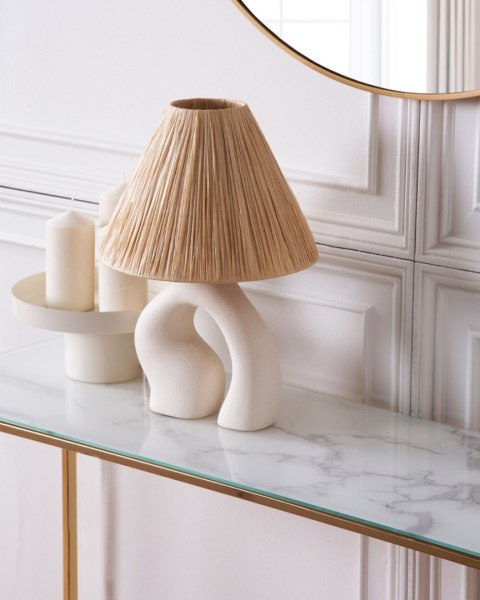 Lampa stołowa BARBAS Ceramika Naturalny