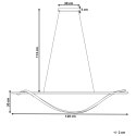 Lampa wisząca LED BODRI Metal Czarny Lumarko!