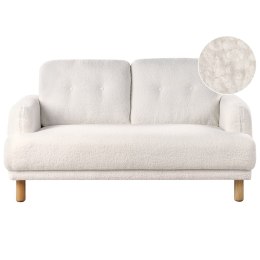 Sofa 2-osobowa boucle biała TUVE Lumarko!