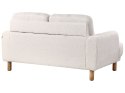 Sofa 2-osobowa boucle biała TUVE Lumarko!