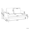 Sofa 2-osobowa boucle biała TUVE Lumarko!