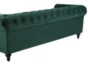 Sofa 3-osobowa welurowa zielona CHESTERFIELD Lumarko!