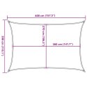 Żagiel przeciwsłoneczny, 160 g/m², antracytowy, 3x4 m, HDPE Lumarko!