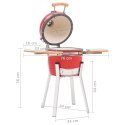 Ceramiczny grill Kamado z wędzarnią, 76 cm Lumarko!