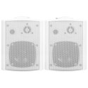 Głośniki stereo do montażu na ścianie, 2 szt., białe, 80 W Lumarko!