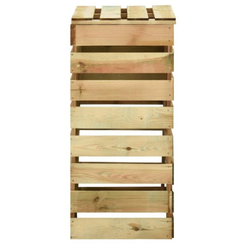 Kompostownik z listew, 80x50x100 cm, impregnowana sosna Lumarko!