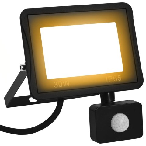 Reflektor LED z czujnikiem, 30 W, ciepłe białe światło Lumarko!