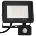 Reflektor LED z czujnikiem, 30 W, ciepłe białe światło Lumarko!