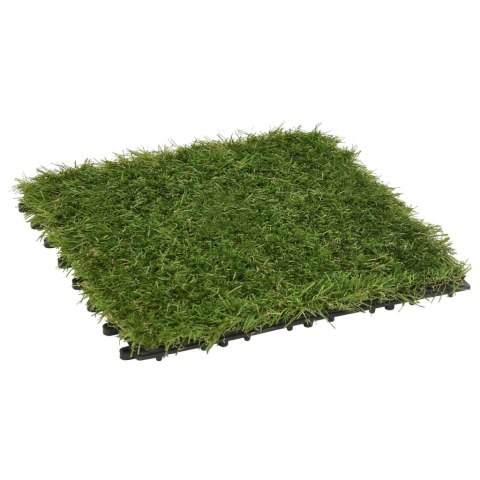 Sztuczna trawa w płytkach, 11 szt., zielona, 30x30 cm Lumarko!