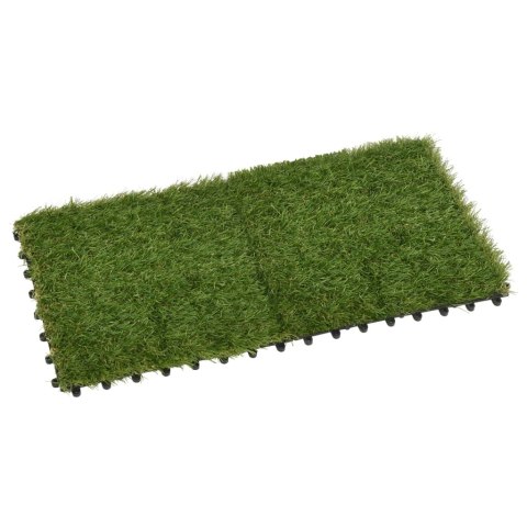 Sztuczna trawa w płytkach, 11 szt., zielona, 30x30 cm Lumarko!