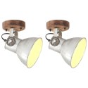 Industrialne lampy ścienne/sufitowe 2 szt. srebrne 20x25 cm E27 Lumarko!