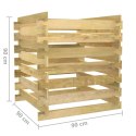 Kompostownik z listew, 90x90x90 cm, impregnowana sosna Lumarko!