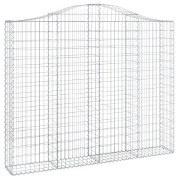 Łukowaty kosz gabionowy 200x30x160/180 cm, galwanizowane żelazo Lumarko!