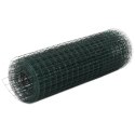 Ogrodzenie z siatki, stal i PVC, 25x0,5 m, zielone Lumarko!