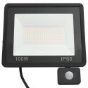 Reflektor LED z czujnikiem, 100 W, ciepłe białe światło Lumarko!