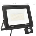 Reflektor LED z czujnikiem, 100 W, ciepłe białe światło Lumarko!