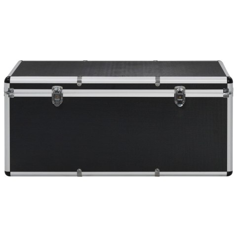 Skrzynie do przechowywania, 3 szt., czarne, aluminiowe Lumarko!