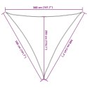 Żagiel przeciwsłoneczny, 160 g/m², taupe, 3,6x3,6x3,6m, HDPE Lumarko!