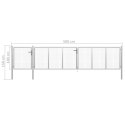 Brama ogrodzeniowa, stal, 500 x 100 cm, srebrna Lumarko!