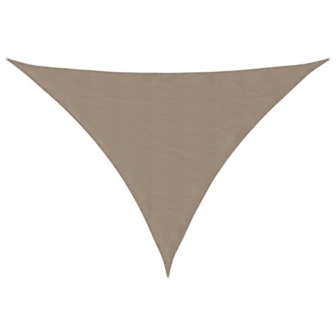 Trójkątny żagiel ogrodowy, tkanina Oxford, 5x5x6 m, taupe Lumarko!