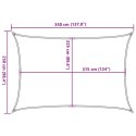 Żagiel przeciwsłoneczny, 160 g/m², beżowy, 2,5x3,5 m, HDPE Lumarko!