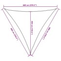 Żagiel przeciwsłoneczny, 160 g/m², jasnozielony, 6x6x6 m, HDPE Lumarko!