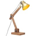 Industrialna lampa stołowa, mosiężna, okrągła, 58x18x90 cm, E27 Lumarko!