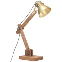 Industrialna lampa stołowa, mosiężna, okrągła, 58x18x90 cm, E27 Lumarko!