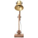 Industrialna lampa stołowa, mosiężna, okrągła, 58x18x90 cm, E27 Lumarko!