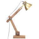 Industrialna lampa stołowa, mosiężna, okrągła, 58x18x90 cm, E27 Lumarko!