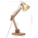 Industrialna lampa stołowa, mosiężna, okrągła, 58x18x90 cm, E27 Lumarko!