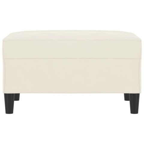 Podnóżek, kremowy, 70x55x41 cm, aksamit Lumarko!